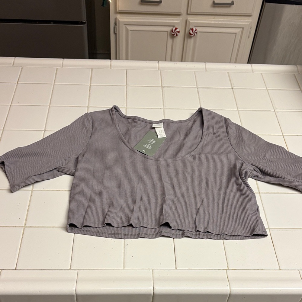 H&M Lavender Crop Top